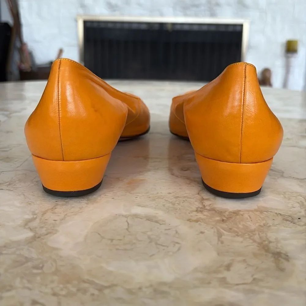 Bally Suisse Romain Nappa Leather Ballerina Flats 1970s Vintage - Picture 7 of 12